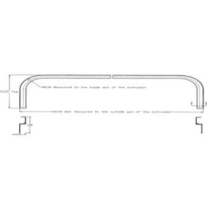 RAIL – NOSE, 10″ RADIUS, 102″