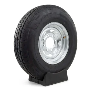 Rainier ST235/85R16 Radial Trailer Tire on Galvanized 8 Lug Wheel