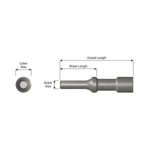 RIVET SET, 1/4″ BRAZIER, .401 SHANK