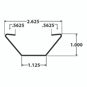 ROOF BOW, 1″ x 98″, INTERMEDIATE