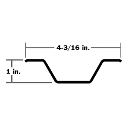 ROOF BOW MARION 1″ GALV 16 GA