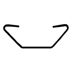 ROOF BOW, STEEL, ANTI-SNAG, 99″ LONG