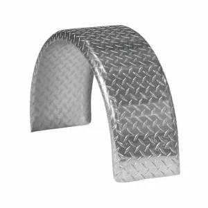 Round Fender with Aluminum Treadplate – 10x32x16