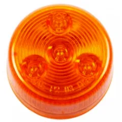Round LED Clearance/Marker Light, 4-Diodes, Amber, 2 1/2″ Diameter # CL-26020-A