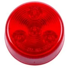 Round LED Clearance/Marker Light, 4-Diodes, Red, 2 1/2″ Diameter # CL-26020-R