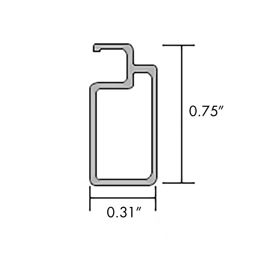 Screen Frame – Extruded 5/16″ x 3/4″