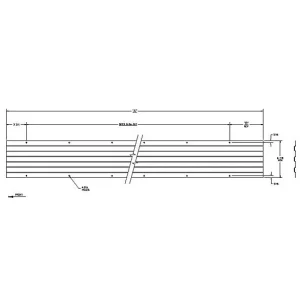 SCUFF, STEEL CORRUGATED, 6.88″ x 618″