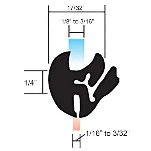 Self Locking One-Piece Gasket – 12 Feet
