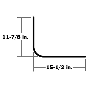 SHEET CORNER 3′ RAD RS/CS PPW