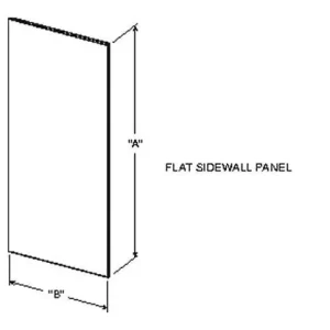 SIDE PANEL, 49×110 AMAZON BLUE w/PVC