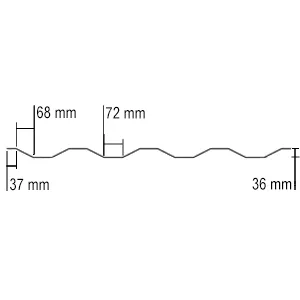 SIDE PANEL, HI-CUBE, 106.5″/2700 x 1.6mm