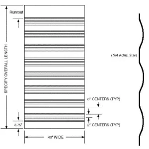 SIDE PANEL, WHITE 24 CORR