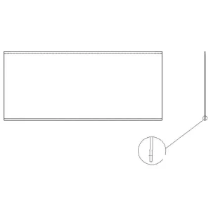 SIDE PANEL, WHITE, (GEN II) .255″ THICK