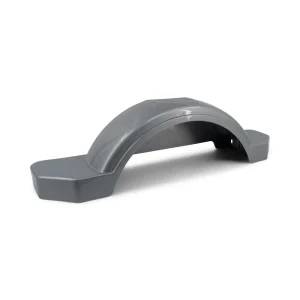 Silver Plastic Trailer Fender for Boat Trailer Single Axle 7 1/2 x 33 1/2 x 8 3/4 in