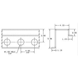 SLIDER RAIL, UPPER 240″ (H8200)