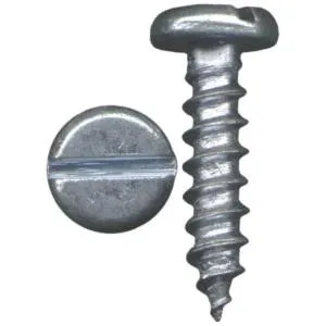 Slotted Pan Head Sheet Metal Screws – Stainless – Pkg of 100
