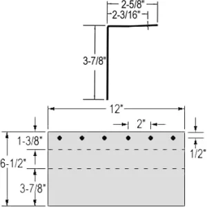SPLICE ANGLE LOWER TOP RAIL (WAB-01S00008)