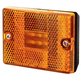 Square, Stud Mount LED Trailer Clearance/Marker Light w/Reflector – Amber # CL-43020-A