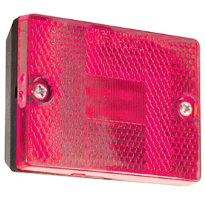 Square, Stud Mount LED Trailer Clearance/Marker Light w/Reflector – Red # CL-43020-R