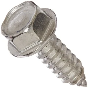 Stainless Hex Washer Head Screws Unslotted