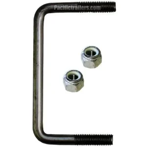 Stainless Steel U-Bolts, 1/2″ Square – A=6 1/8″ B=3″