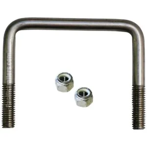 Stainless Steel U-Bolts, 1/2″-Square Bend A=4 1/8″ B=3″