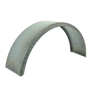 Steel Diamond Plate Round Trailer Fender Single Axle 9in x 31in x 15in