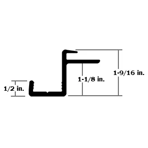 STEP, DOOR PVC, 3″ x 112 1/2″ (92160)