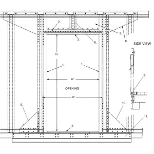 STOUGHTON HEAVY DUTY STEEL NOSE POST