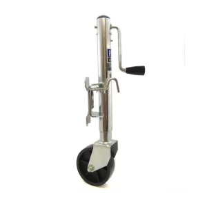 Swing-Up Tongue Jack with Included Caster Wheel — product view 1
