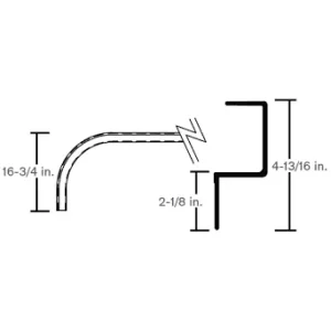 T/M NOSE RAIL “O” MODEL 102-3/8