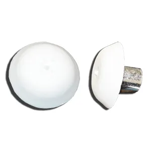 TEE NUT, WHITE, RIBBED, 5/16-18 (100/BAG