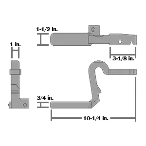 THEURER LH TWIST LOCK HANDLE