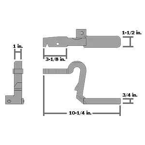 THUERER RH TWIST LOCK HANDLE