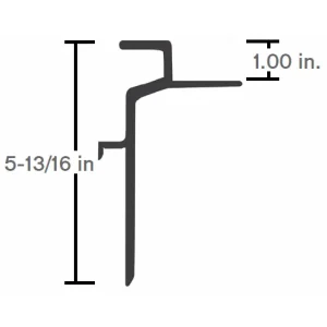 TOP RAIL, COMPOSITE WALL, (FULL RAIL) (TOP-HY01-52)