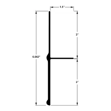 TOP RAIL, “GVFD”,301″ LONG (25′)