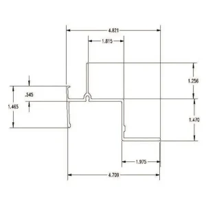 TOP RAIL, “GVFD”,325″ LONG (27′)