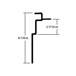 TOP RAIL, OUTER THIN WALL, (52′ SECTION)