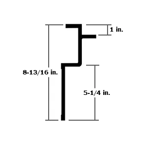 TOP RAIL, “P”-SERIES, (52′ SECTION)