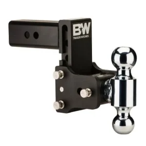 Tow & Stow 2-Ball Mount – 2″ – 2 5/16″ – 5″ Drop – Black – B&W
