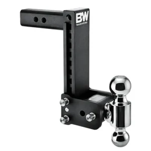 Tow & Stow Adjustable Trailer Hitch Ball Mount – Fits 2″ Receiver – Dual Ball (2″ x 2-5/16″) – 9″ Drop – 10,000 GTW