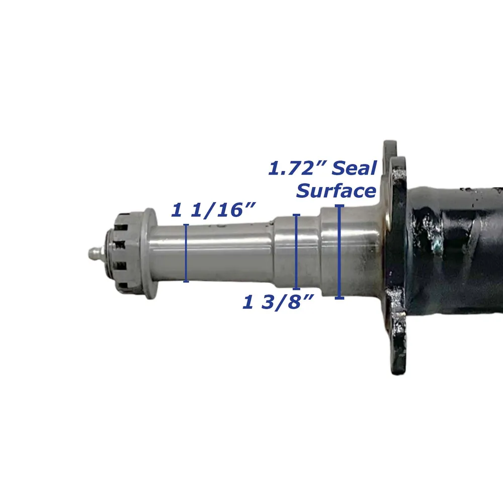 Trailer Axle Painted Steel 3,500lb,96 Hub Face-Adjustable Spring Seats