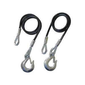 Trailer Hitch 36″ Safety Cables w/ Latch Hook 10,000 lb. (1-pair) #PTC-10000-36
