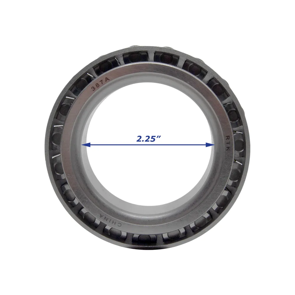 Trailer Hub Bearing Kit for 10,000 lb 8 Bolt Hubs, 2 1/4″ (387A) x 2 5/8″ (395S)