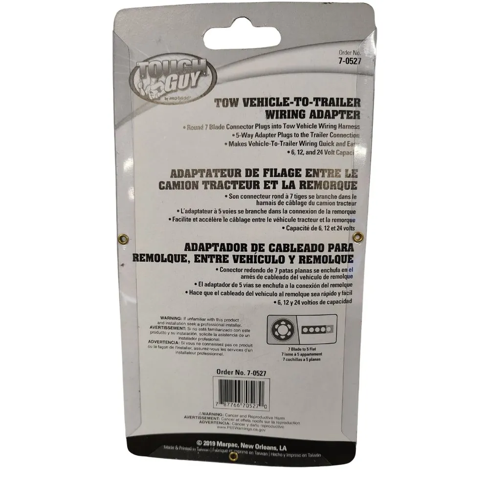 TRAILER LIGHT ADAPTER 7-0527