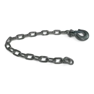 Trailer Safety Chain Zinc Plated 1/4 in Thickness 30 in 7,800lb Clevis Hook with Clasp