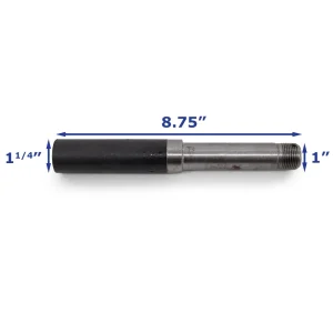 Trailer Spindle for 2,000 lb BT8 Axle Weld On 1 1/4 inch Round