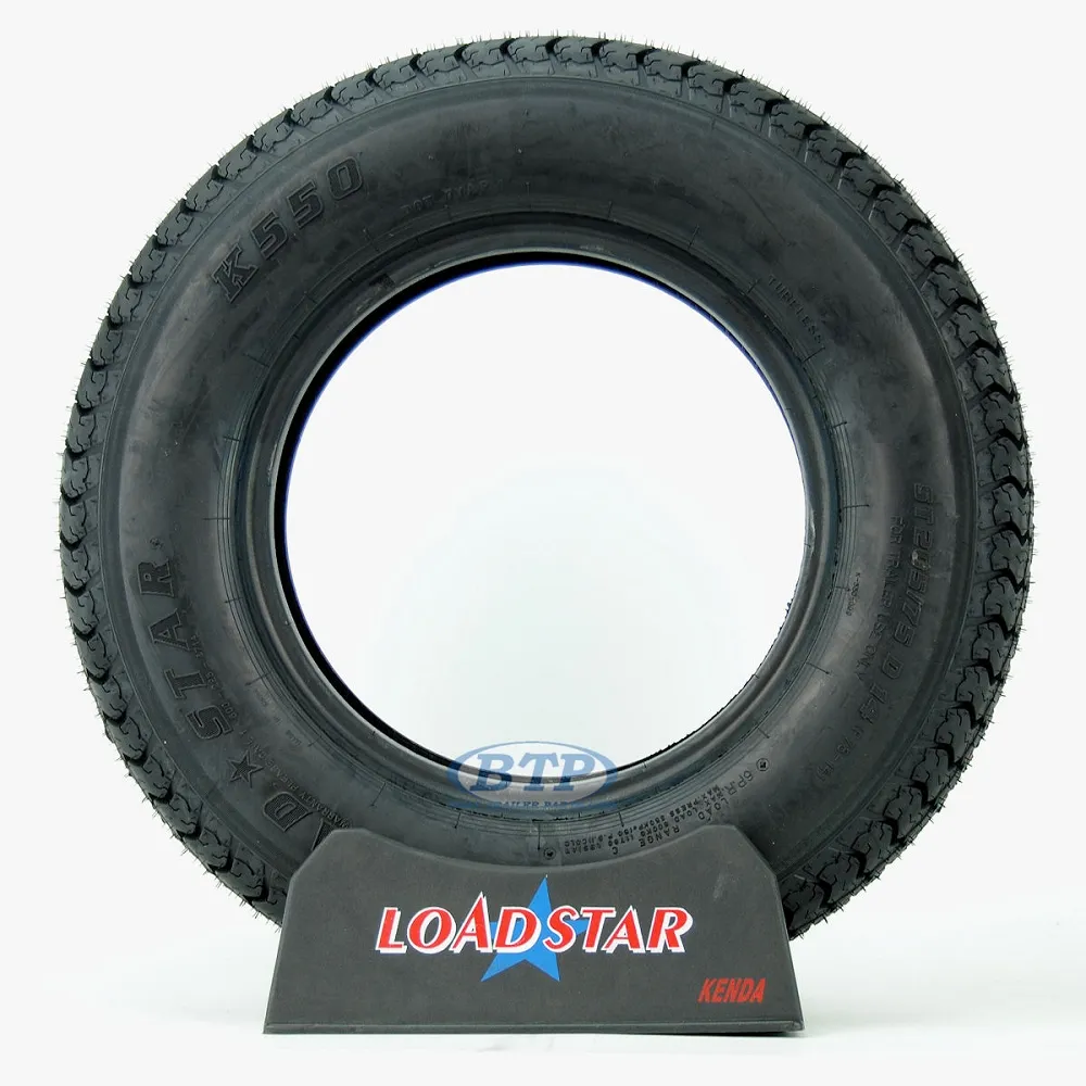 Trailer Tire ST205/75D14 Bias Ply 14 in Load Range C 1760lb by Loadstar