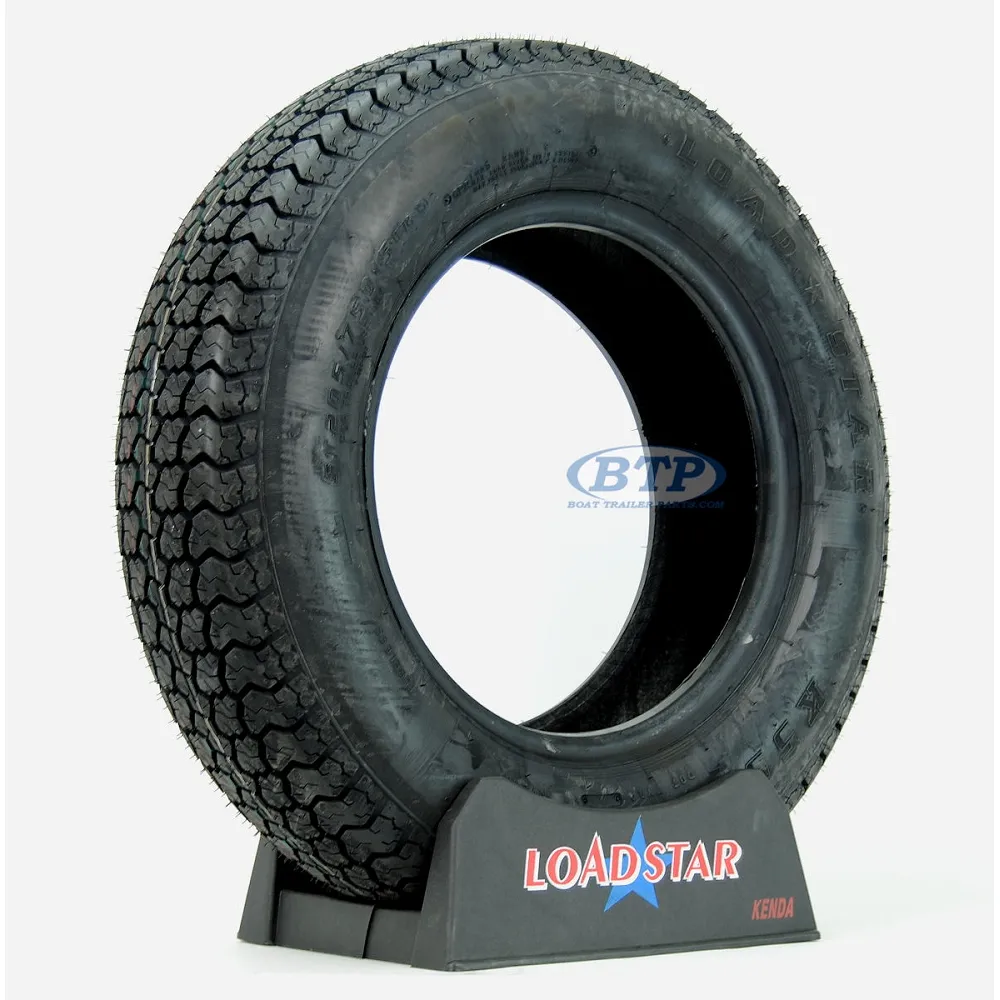 Trailer Tire ST205/75D15 Bias Ply 15 in Load Range C 1820lb by Loadstar