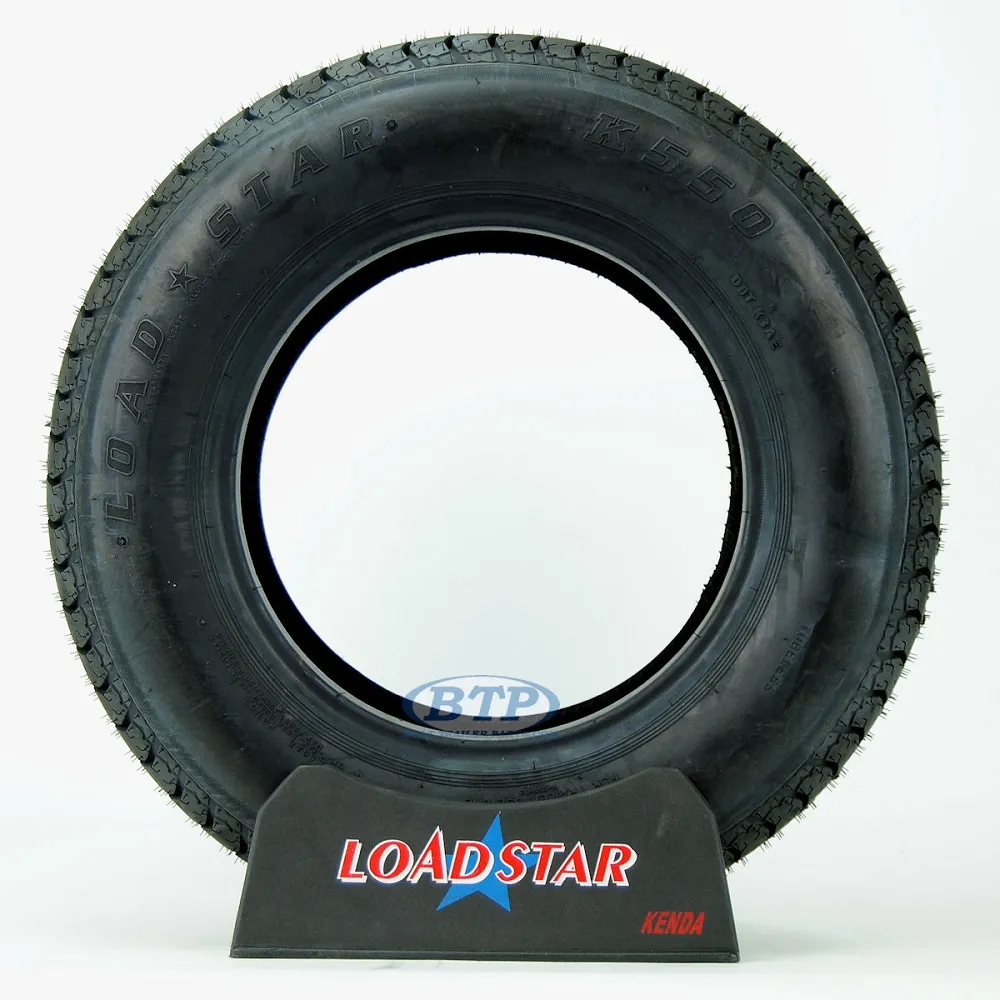 Trailer Tire ST215/75D14 Bias Ply 14 in Load Range C 1870lb by Loadstar